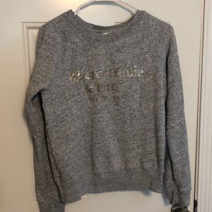 Abercrombie grey metallic sweater